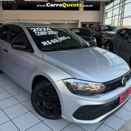 VOLKSWAGEN   POLO TRACK 1.0 FLEX 12V 5P   PRATA 2024 1.0 FLEX