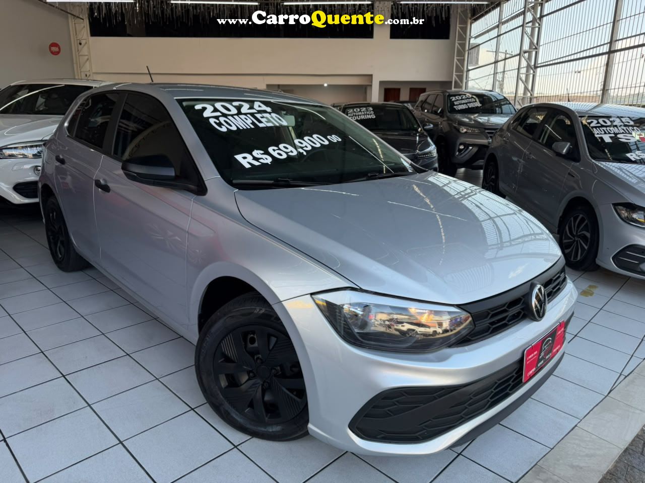 VOLKSWAGEN   POLO TRACK 1.0 FLEX 12V 5P   PRATA 2024 1.0 FLEX - Loja