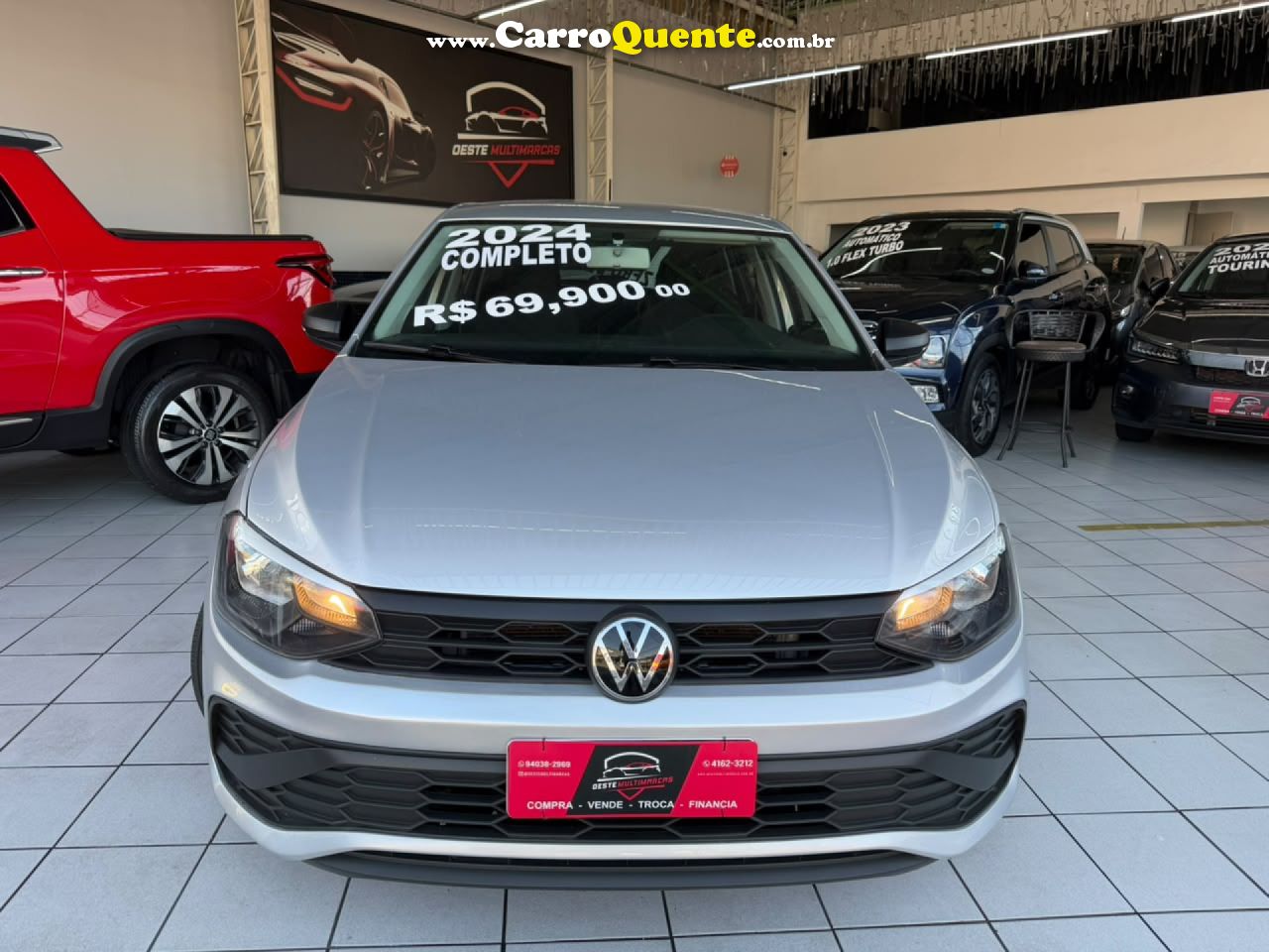 VOLKSWAGEN   POLO TRACK 1.0 FLEX 12V 5P   PRATA 2024 1.0 FLEX - Loja