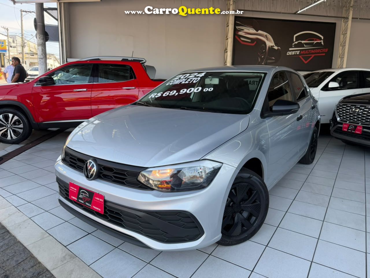 VOLKSWAGEN   POLO TRACK 1.0 FLEX 12V 5P   PRATA 2024 1.0 FLEX - Loja