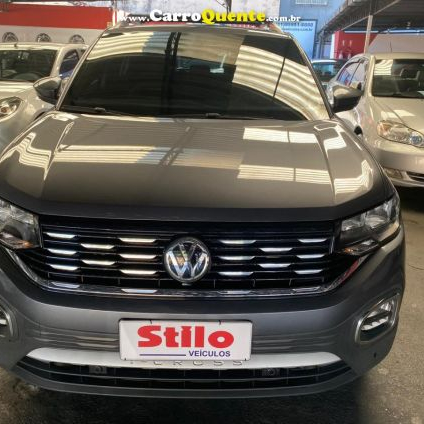 VOLKSWAGEN   T-CROSS HIGHLINE 1.4 TSI FLEX 16V 5P AUT   CINZA 2021 1.4 FLEX