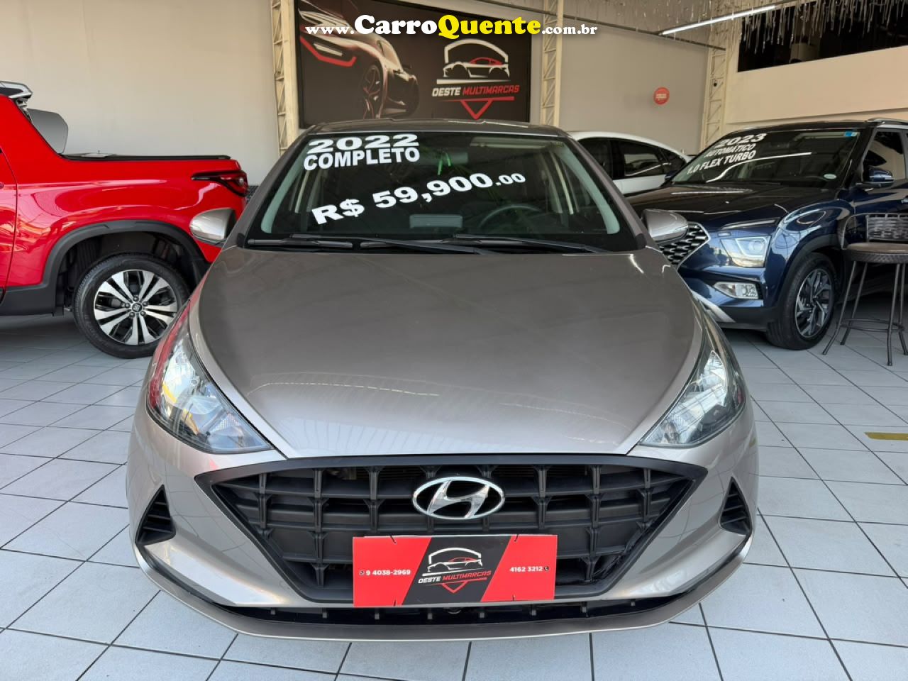 HYUNDAI   HB20 VISION 1.0 FLEX 12V MEC.   PRATA 2022 1.0 FLEX - Loja