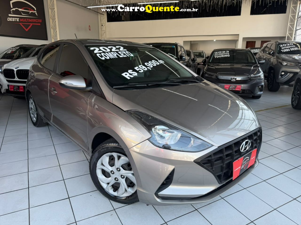 HYUNDAI   HB20 VISION 1.0 FLEX 12V MEC.   PRATA 2022 1.0 FLEX - Loja