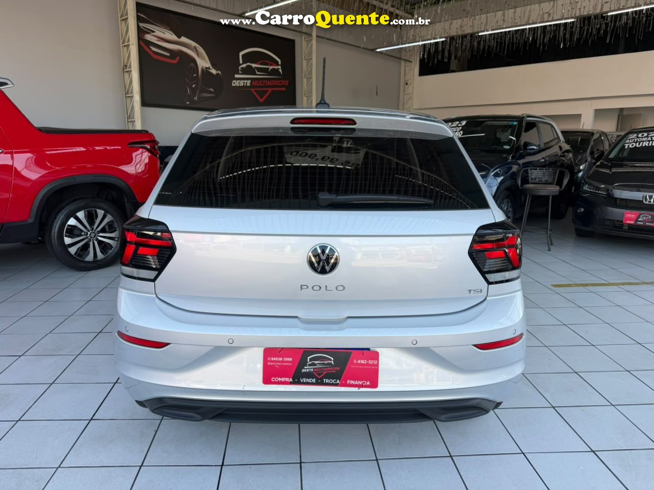VOLKSWAGEN   POLO HIGHLINE 200 TSI 1.0 FLEX 12V AUT.   PRATA 2025 1.0 FLEX - Loja
