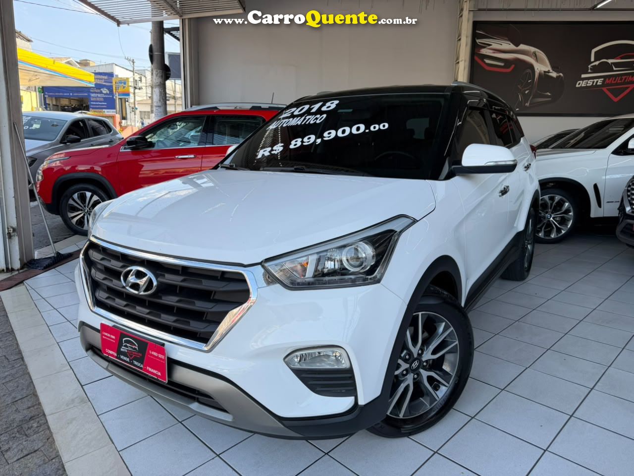 HYUNDAI   CRETA PRESTIGE 2.0 16V FLEX AUT.   BRANCO 2018 2.0 FLEX - Loja