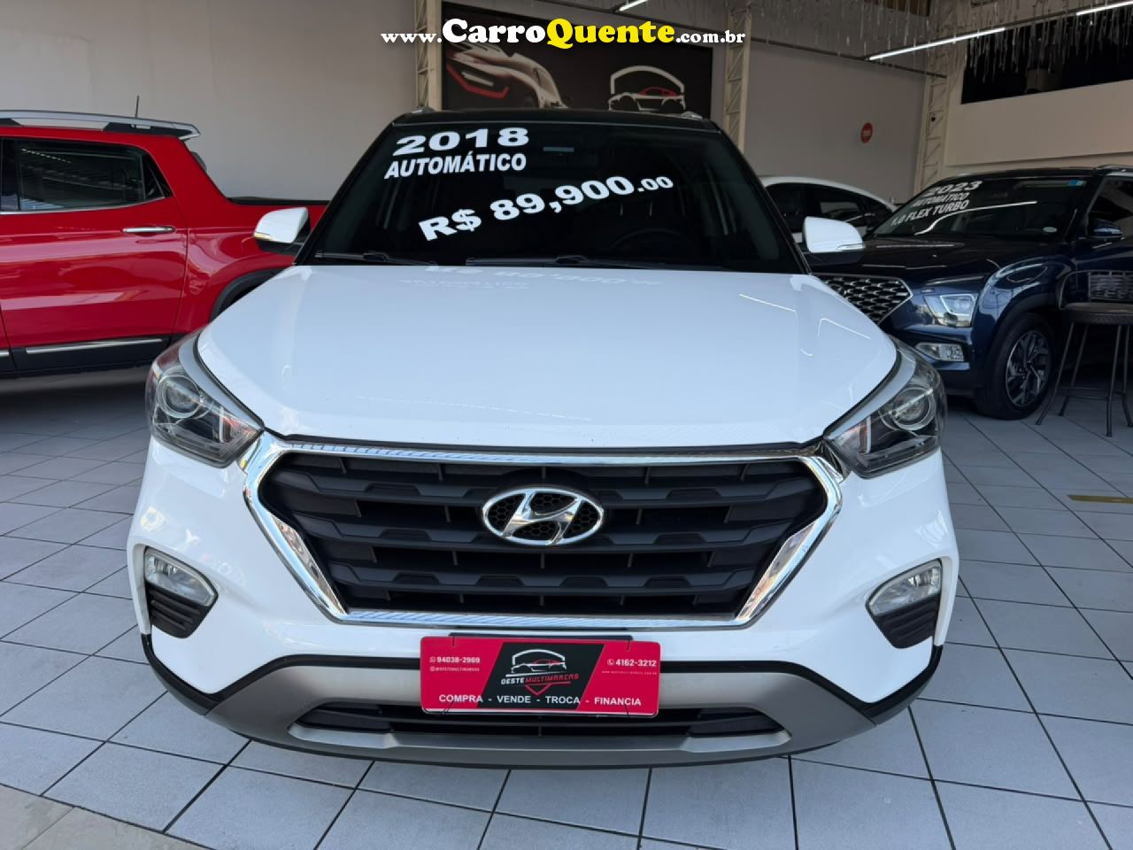 HYUNDAI   CRETA PRESTIGE 2.0 16V FLEX AUT.   BRANCO 2018 2.0 FLEX - Loja