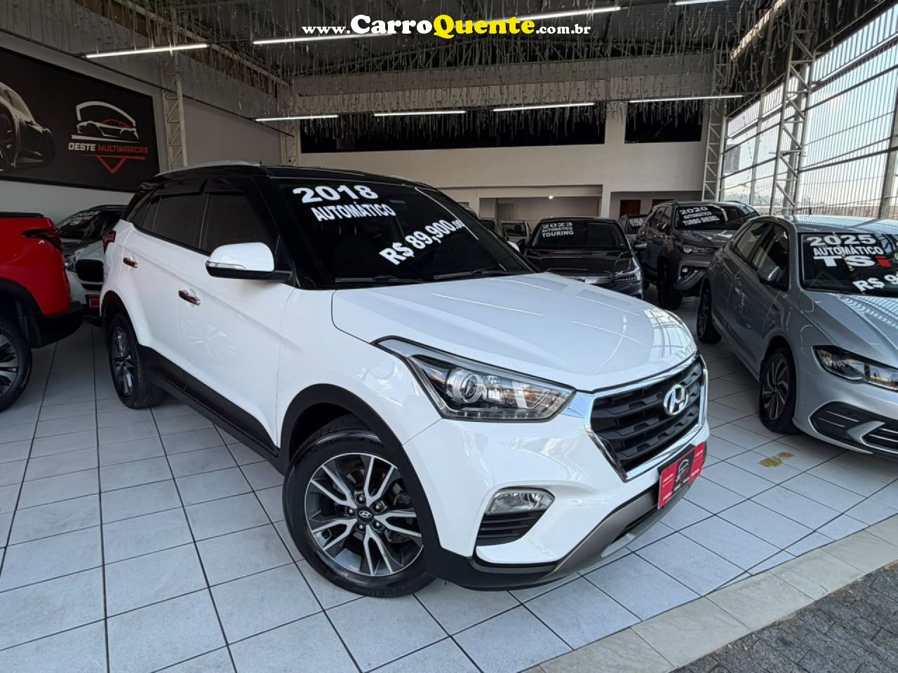 HYUNDAI   CRETA PRESTIGE 2.0 16V FLEX AUT.   BRANCO 2018 2.0 FLEX - Loja