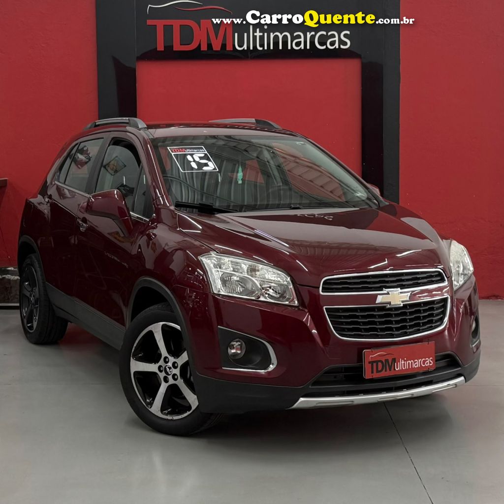 CHEVROLET   TRACKER LTZ 1.8 16V FLEX 4X2 AUT.   VERMELHO 2015 1.8 FLEX - Loja