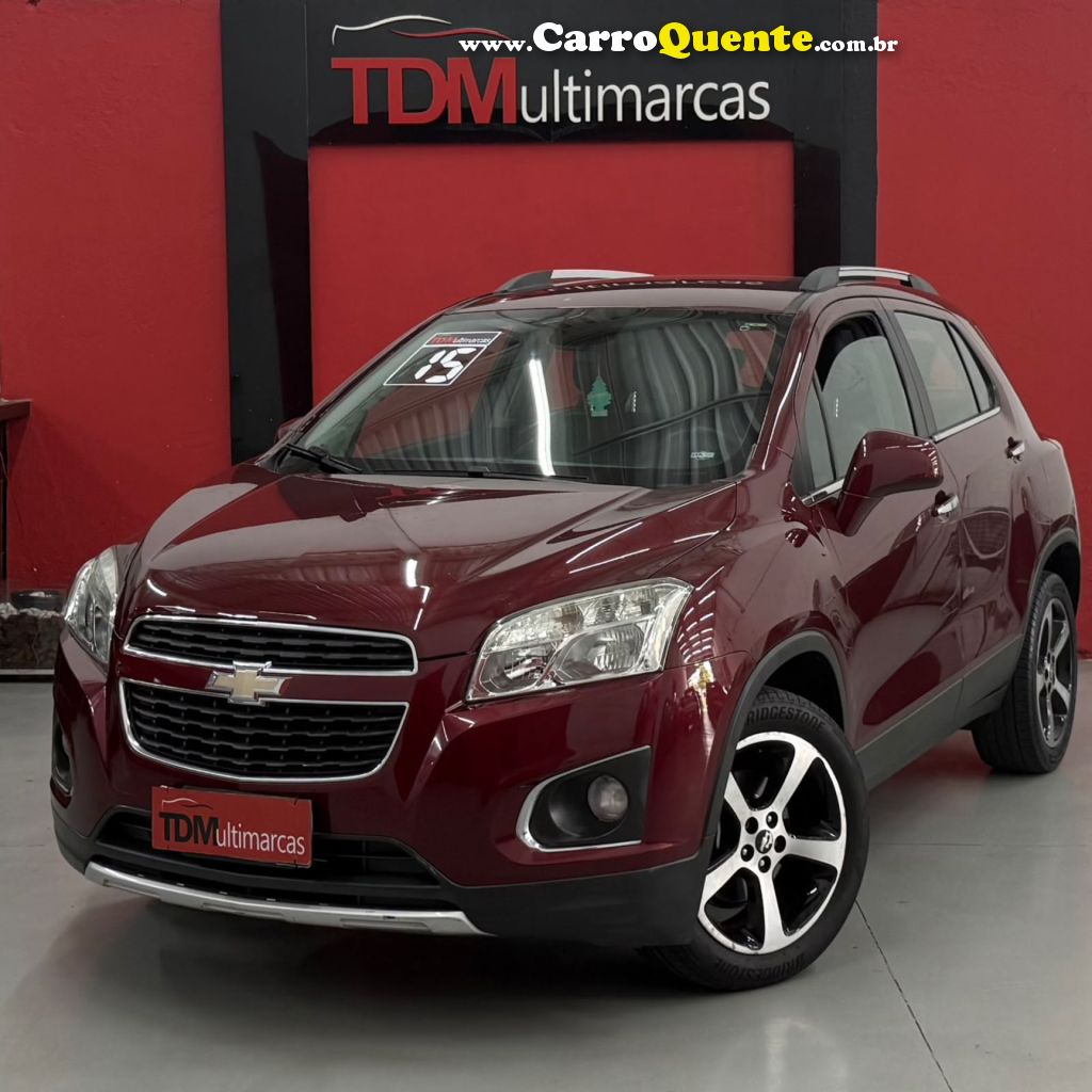 CHEVROLET   TRACKER LTZ 1.8 16V FLEX 4X2 AUT.   VERMELHO 2015 1.8 FLEX - Loja