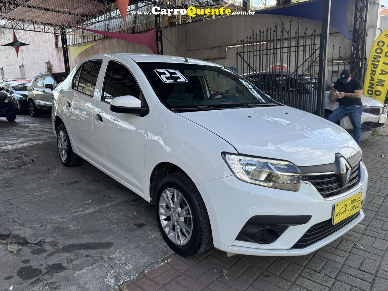 RENAULT   LOGAN LIFE FLEX 1.0 12V 4P MEC.   BRANCO 2023 1.0 FLEX - Loja