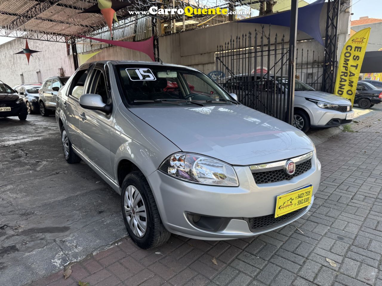 FIAT   SIENA EL 1.0 MPI FIRE FLEX 8V 4P   PRATA 2015 1.0 FLEX - Loja