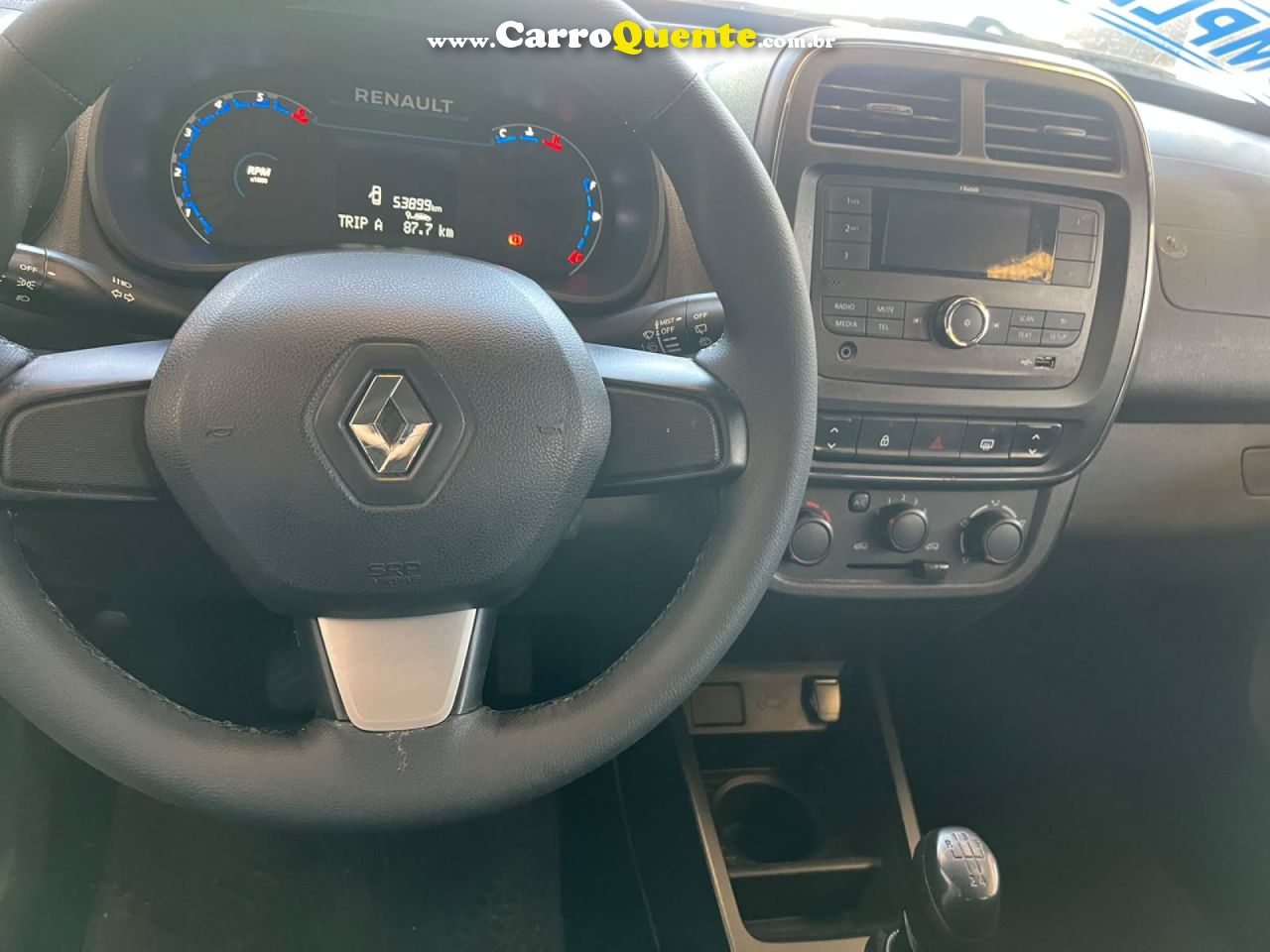 RENAULT   KWID ZEN 1.0 FLEX 12V 5P MEC.   BRANCO 2024 1.0 FLEX - Loja