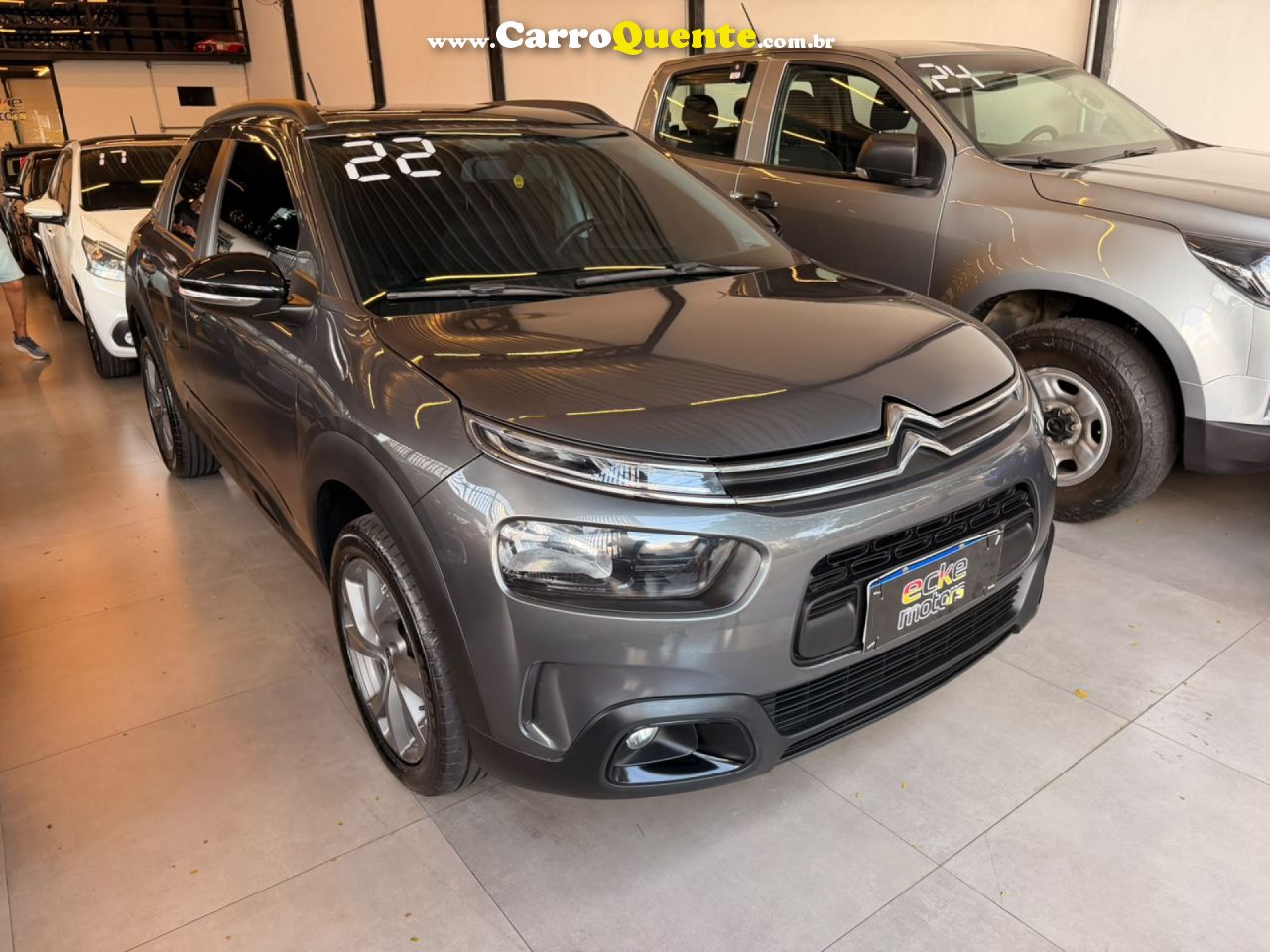 CITROËN   C4 CACTUS FEEL 1.6 16V FLEX AUT.   CINZA 2022 1.6 FLEX - Loja