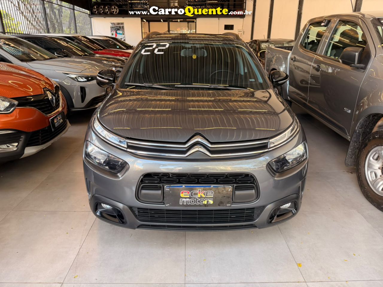CITROËN   C4 CACTUS FEEL 1.6 16V FLEX AUT.   CINZA 2022 1.6 FLEX - Loja