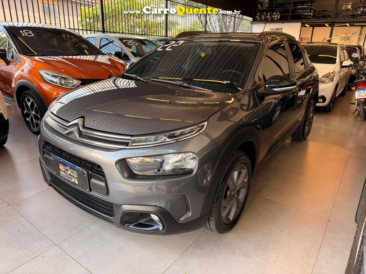 CITROËN   C4 CACTUS FEEL 1.6 16V FLEX AUT.   CINZA 2022 1.6 FLEX - Loja