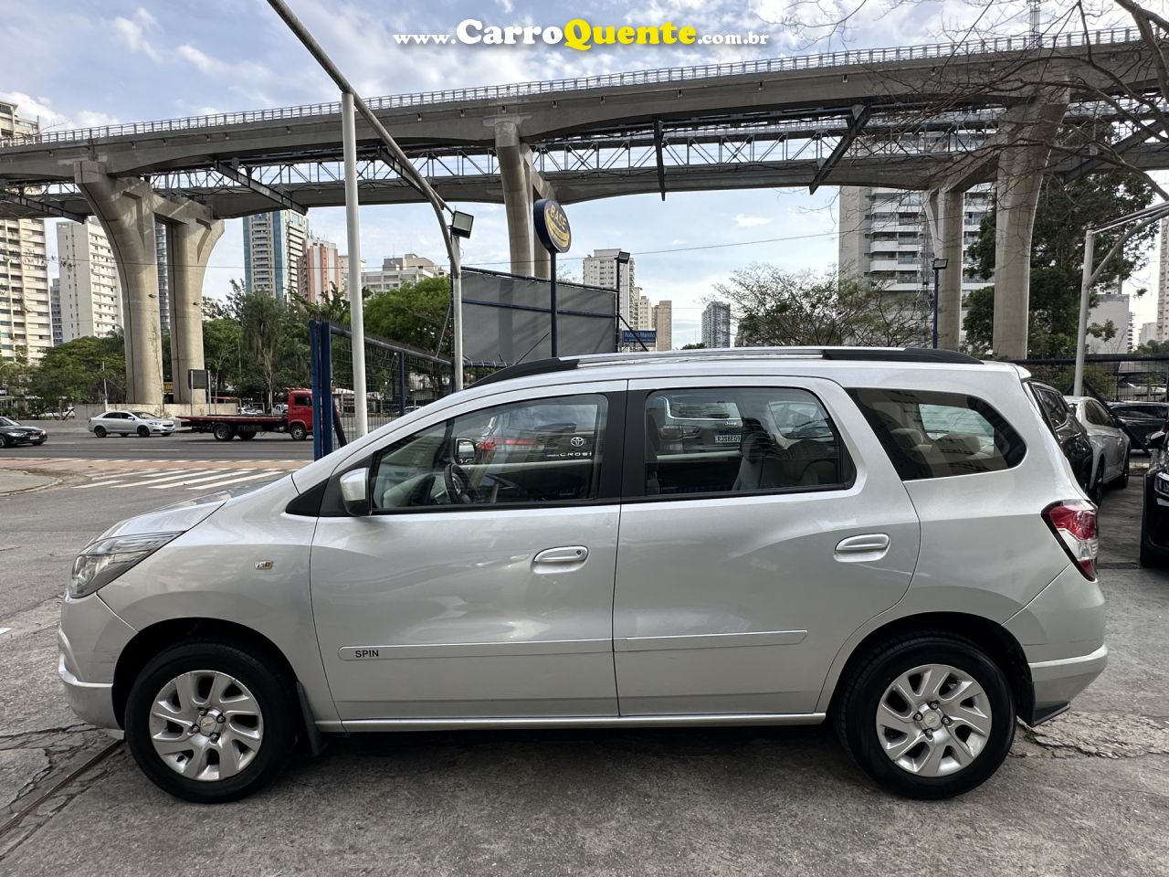 CHEVROLET   SPIN LTZ 1.8 8V ECONO.FLEX 5P AUT.   PRATA 2014 1.8 FLEX - Loja