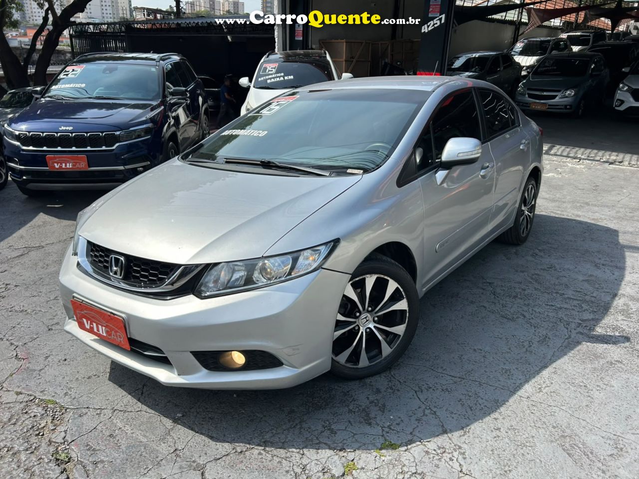 HONDA   CIVIC SEDAN LXR 2.0 FLEXONE 16V AUT. 4P   PRATA 2016 2.0 FLEX - Loja