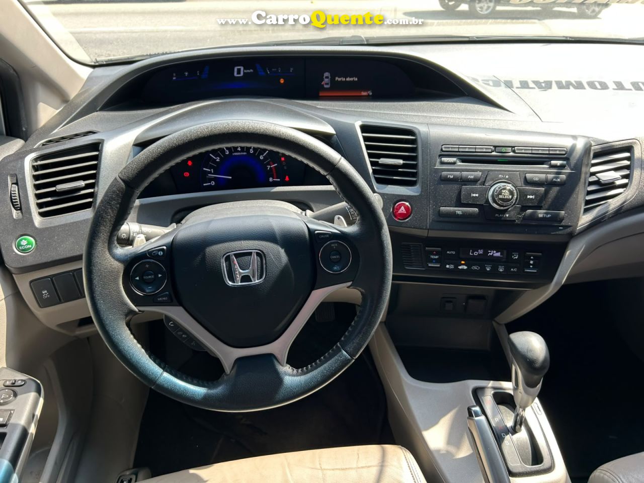 HONDA   CIVIC SEDAN LXR 2.0 FLEXONE 16V AUT. 4P   PRATA 2016 2.0 FLEX - Loja