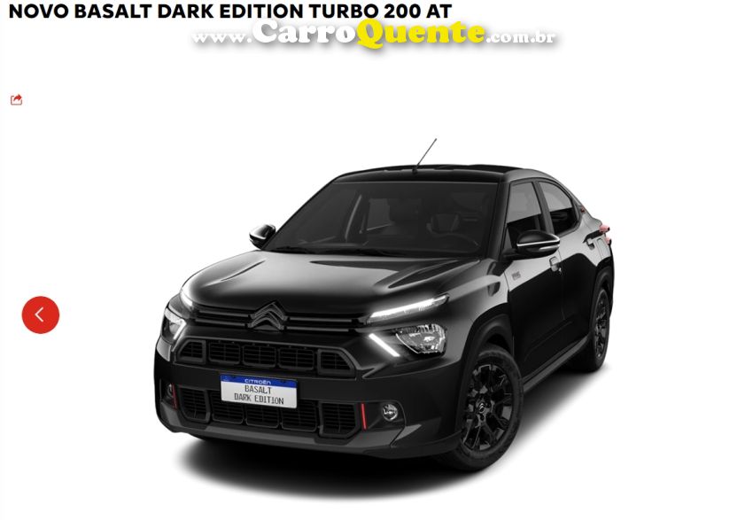 Citroen BASALT 1.0 TURBO 200 FLEX DARK EDITION CVT - Loja