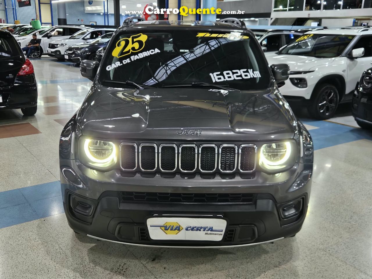 JEEP RENEGADE 1.3 T270 TURBO LONGITUDE * C/ 16.826 Km Apenas * 2025 - Loja