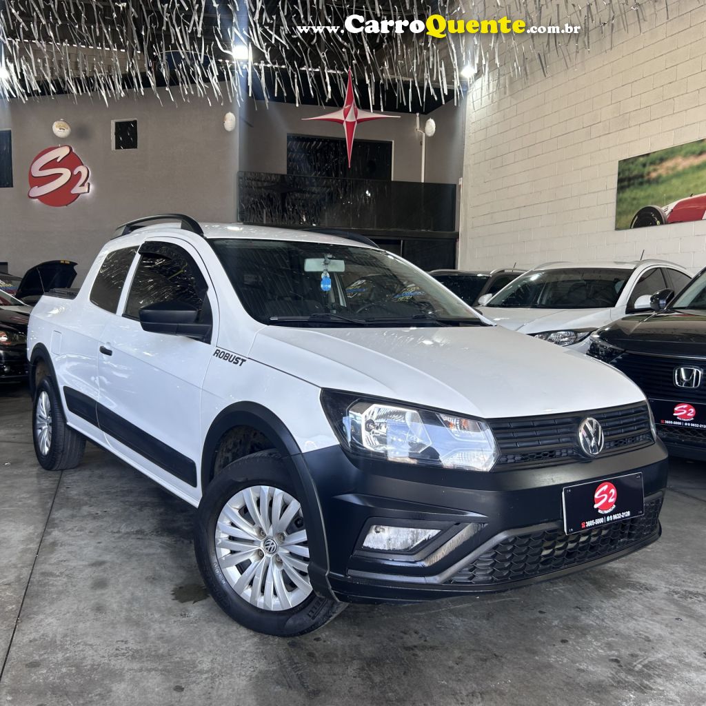 VOLKSWAGEN   SAVEIRO ROBUST 1.6 TOTAL FLEX 8V CD   BRANCO 2021 1.6 FLEX - Loja