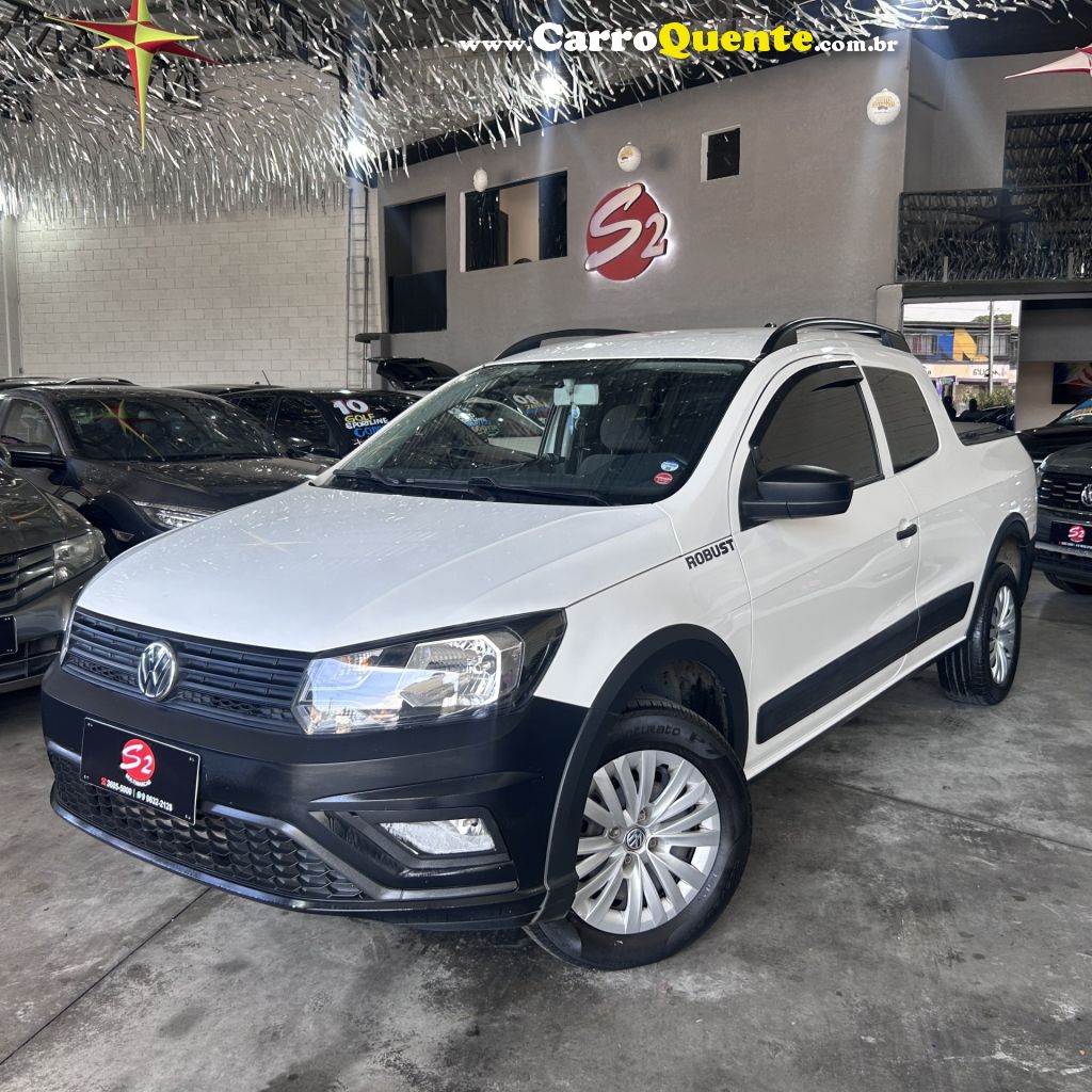 VOLKSWAGEN   SAVEIRO ROBUST 1.6 TOTAL FLEX 8V CD   BRANCO 2021 1.6 FLEX - Loja