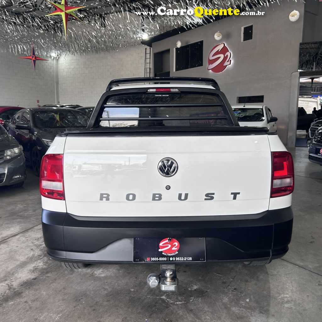VOLKSWAGEN   SAVEIRO ROBUST 1.6 TOTAL FLEX 8V CD   BRANCO 2021 1.6 FLEX - Loja
