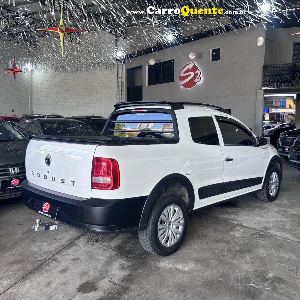 VOLKSWAGEN   SAVEIRO ROBUST 1.6 TOTAL FLEX 8V CD   BRANCO 2021 1.6 FLEX - Loja