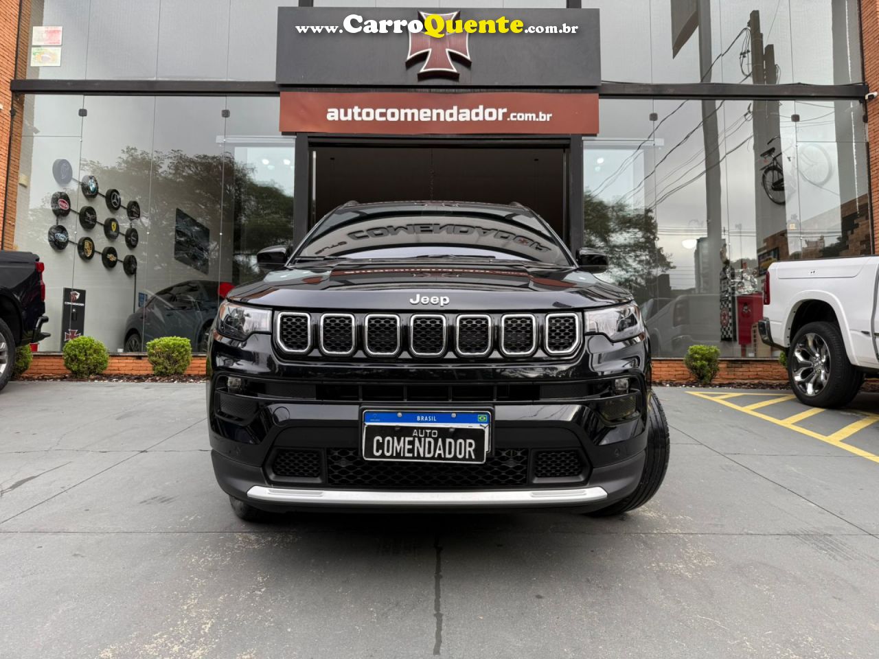 JEEP   COMPASS LONG. T270 1.3 TB 4X2 FLEX AUT.   PRETO 2023 1.3 FLEX - Loja