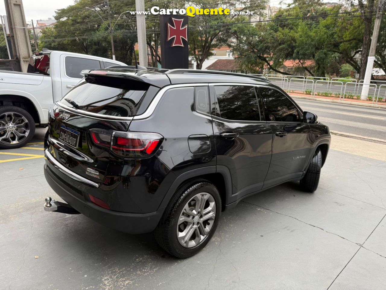 JEEP   COMPASS LONG. T270 1.3 TB 4X2 FLEX AUT.   PRETO 2023 1.3 FLEX - Loja