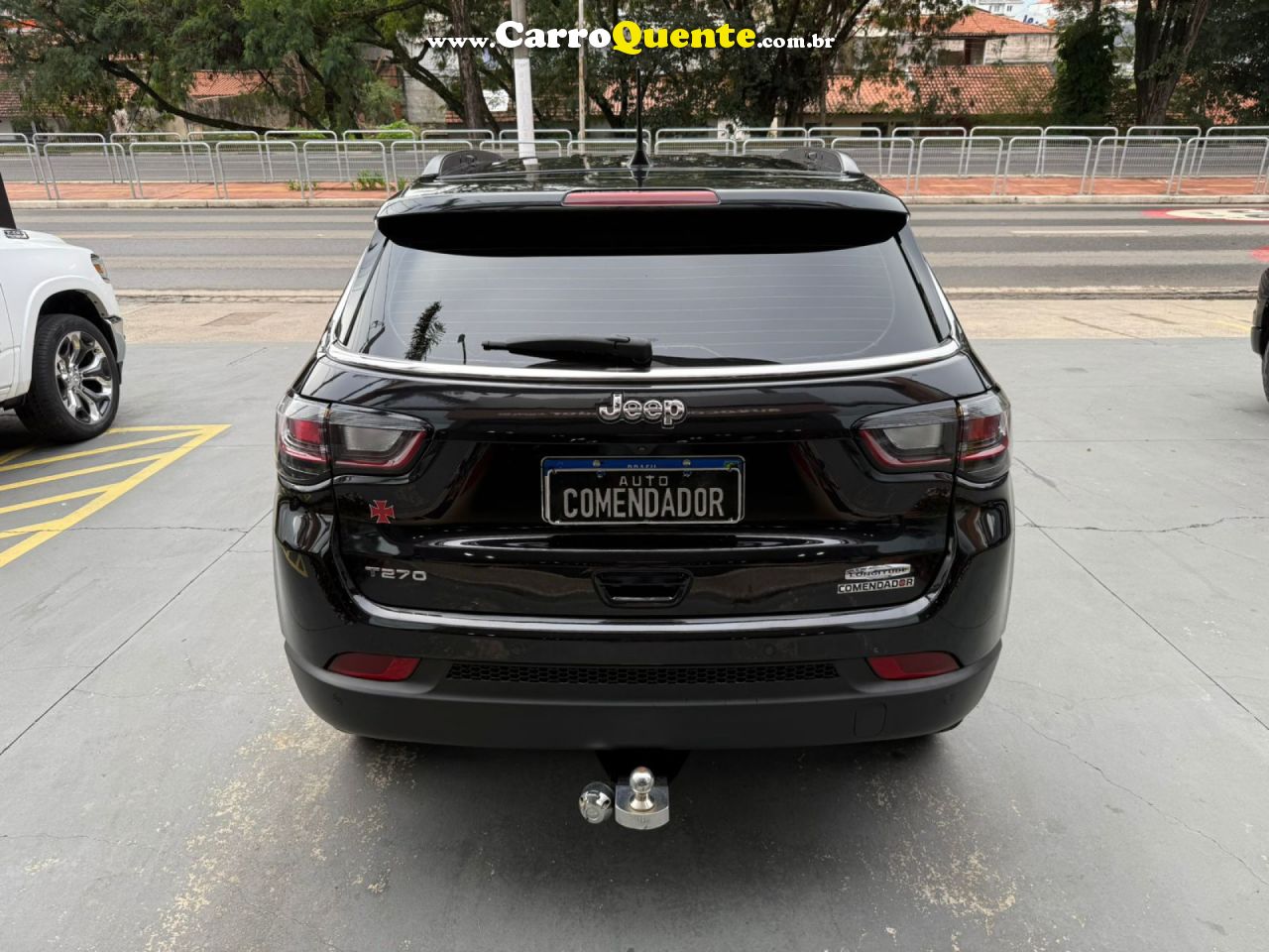 JEEP   COMPASS LONG. T270 1.3 TB 4X2 FLEX AUT.   PRETO 2023 1.3 FLEX - Loja