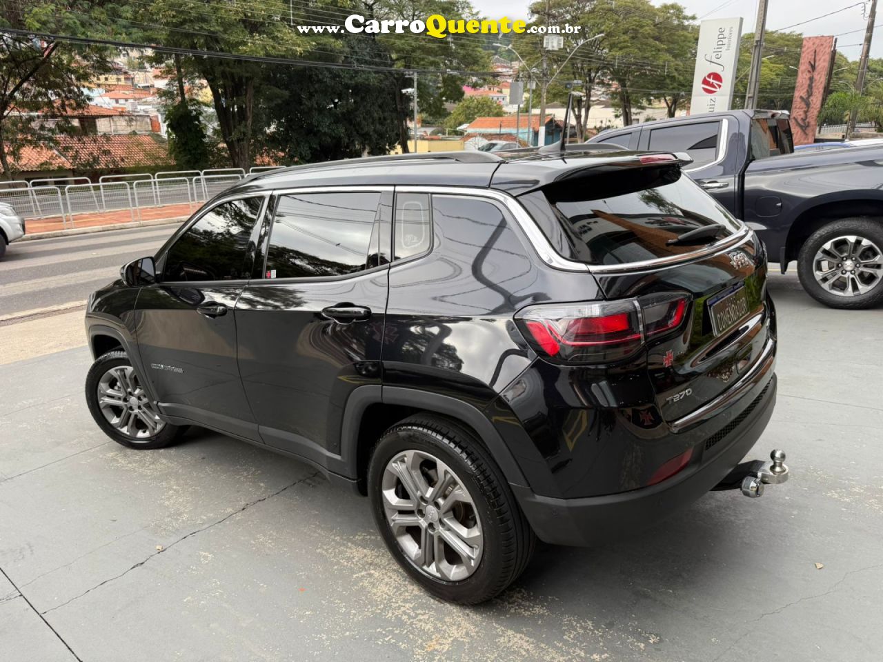JEEP   COMPASS LONG. T270 1.3 TB 4X2 FLEX AUT.   PRETO 2023 1.3 FLEX - Loja
