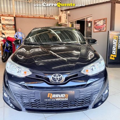TOYOTA   YARIS XL 1.3 FLEX 16V 5P AUT.   PRETO 2019 1.3 FLEX