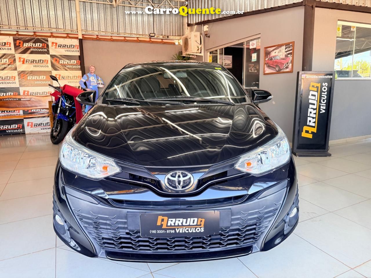 TOYOTA   YARIS XL 1.3 FLEX 16V 5P AUT.   PRETO 2019 1.3 FLEX - Loja