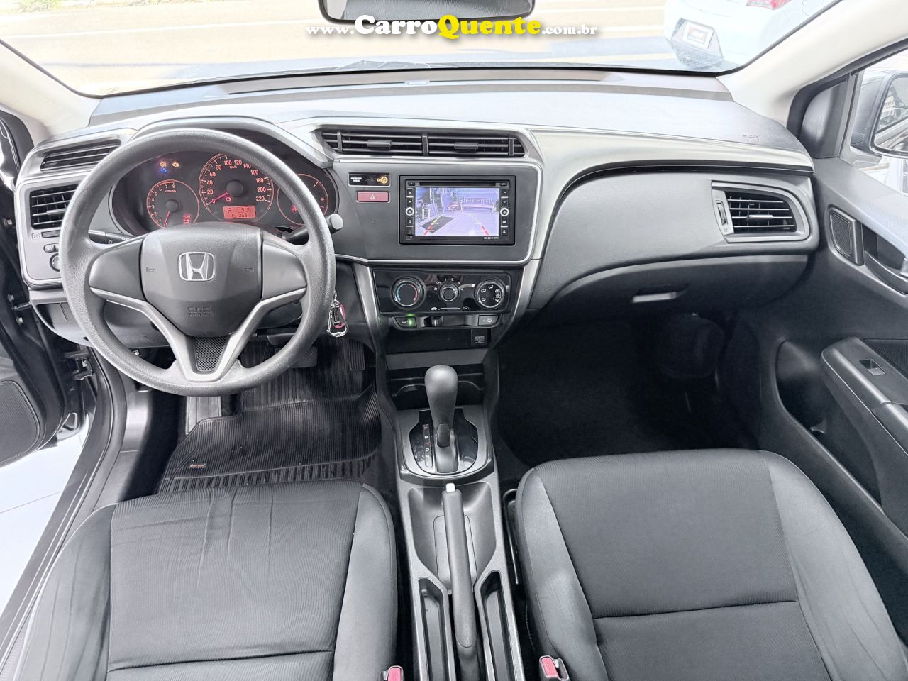 HONDA   CITY SEDAN LX 1.5 FLEX 16V 4P AUT.   MARROM 2015 1.5 FLEX - Loja