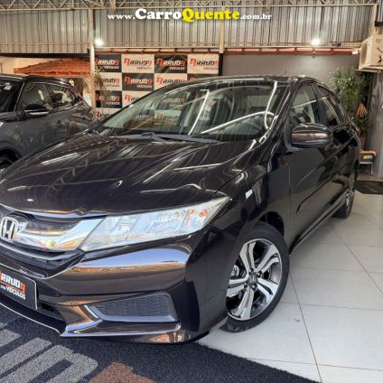 HONDA   CITY SEDAN LX 1.5 FLEX 16V 4P AUT.   MARROM 2015 1.5 FLEX