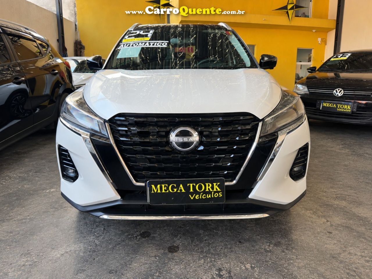 NISSAN   KICKS EXCLUSIVE 1.6 16V FLEX AUT.   BRANCO 2024 1.6 FLEX - Loja