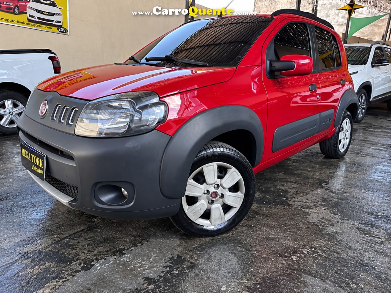FIAT   UNO WAY 1.4 EVO FIRE FLEX 8V 5P   VERMELHO 2013 1.4 FLEX - Loja
