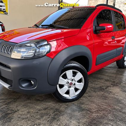 FIAT   UNO WAY 1.4 EVO FIRE FLEX 8V 5P   VERMELHO 2013 1.4 FLEX