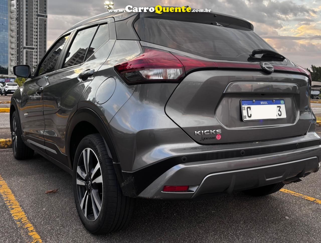 NISSAN   KICKS ADVANCE 1.6 16V FLEX AUT.   CINZA 2024 1.6 FLEX - Loja