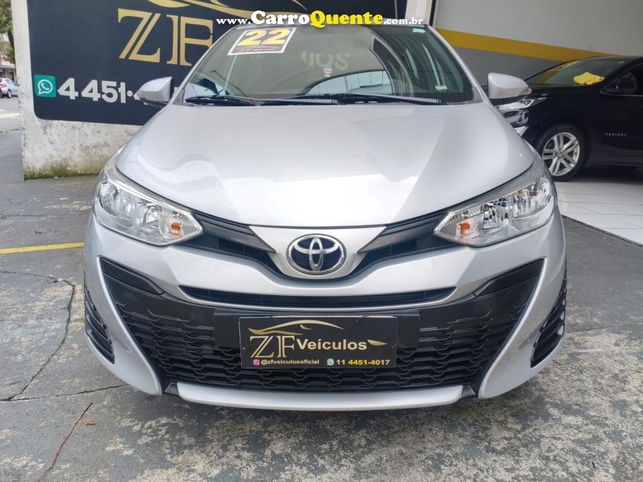 TOYOTA   YARIS XL PLUS CON. 1.5 FLEX 16V 5P AUT.   PRATA 2022 1.5 FLEX - Loja