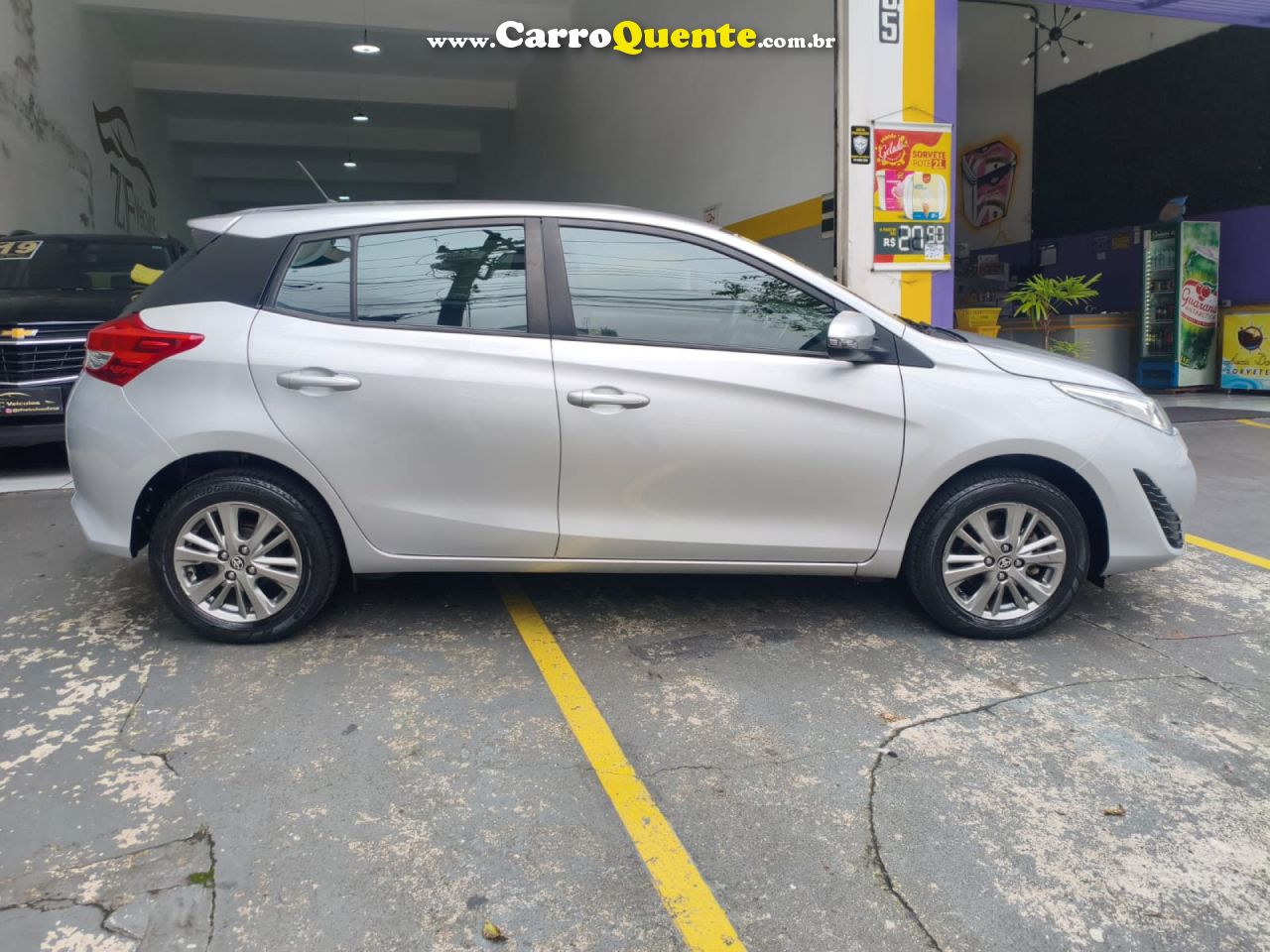 TOYOTA   YARIS XL PLUS CON. 1.5 FLEX 16V 5P AUT.   PRATA 2022 1.5 FLEX - Loja