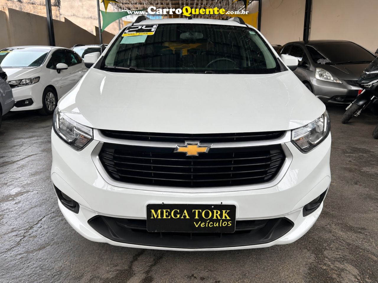 CHEVROLET   SPIN LT 1.8 8V ECONO.FLEX 5P AUT.   BRANCO 2024 1.8 FLEX - Loja
