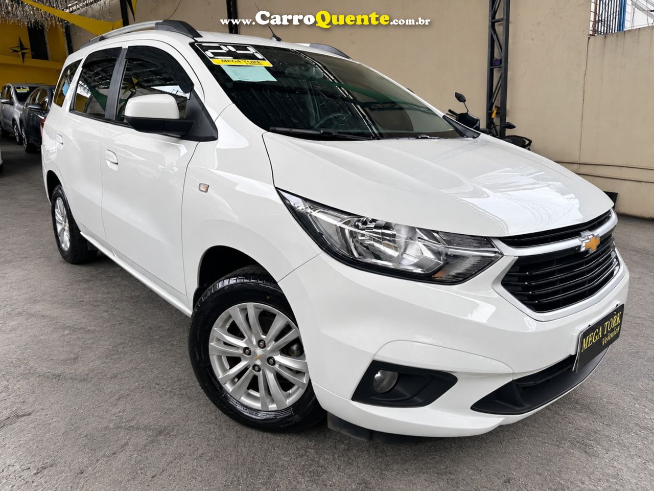 CHEVROLET   SPIN LT 1.8 8V ECONO.FLEX 5P AUT.   BRANCO 2024 1.8 FLEX - Loja