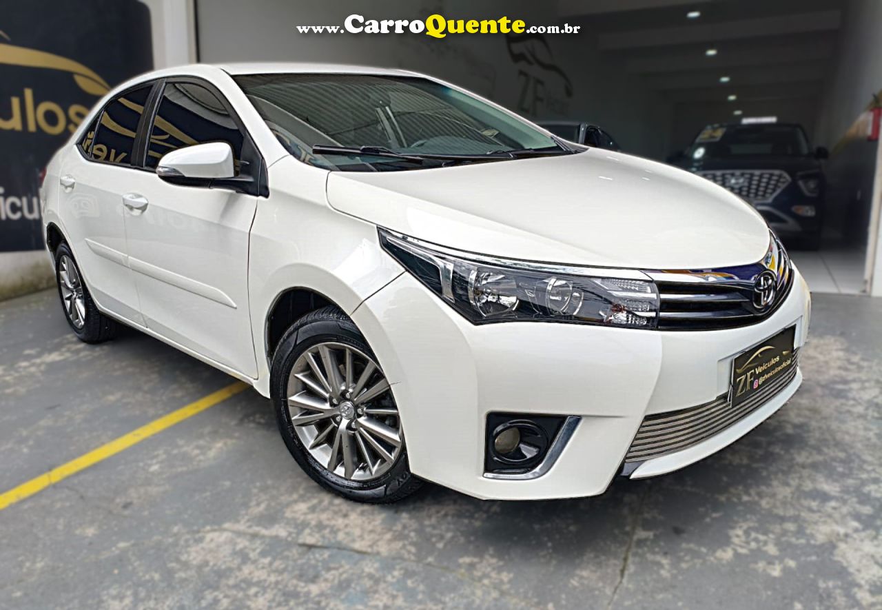 TOYOTA   COROLLA XEI 2.0 FLEX 16V AUT.   BRANCO 2015 2.0 FLEX - Loja