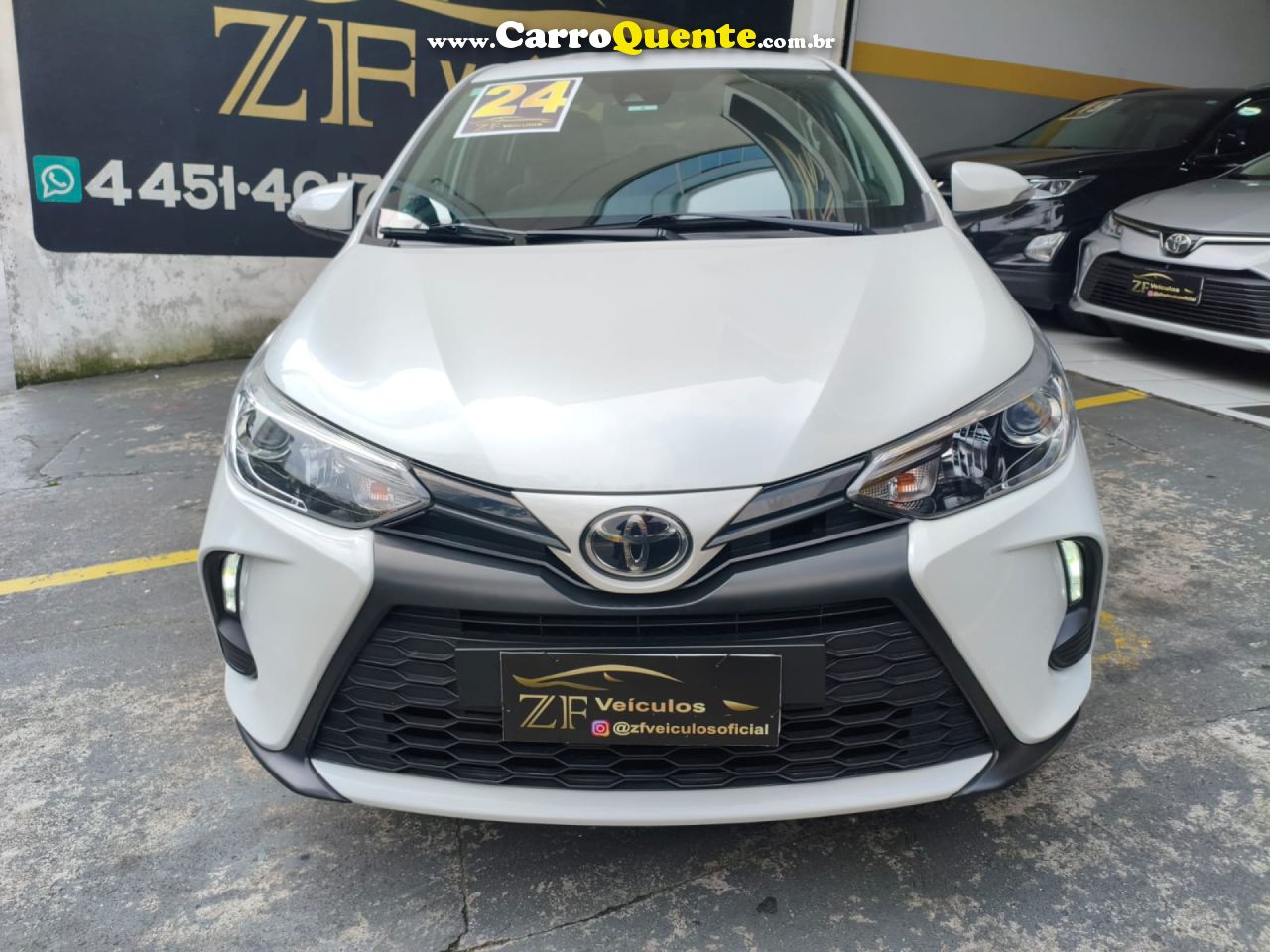 TOYOTA   YARIS XS SEDAN 1.5 FLEX 16V 4P AUT.   BRANCO 2024 1.5 FLEX - Loja