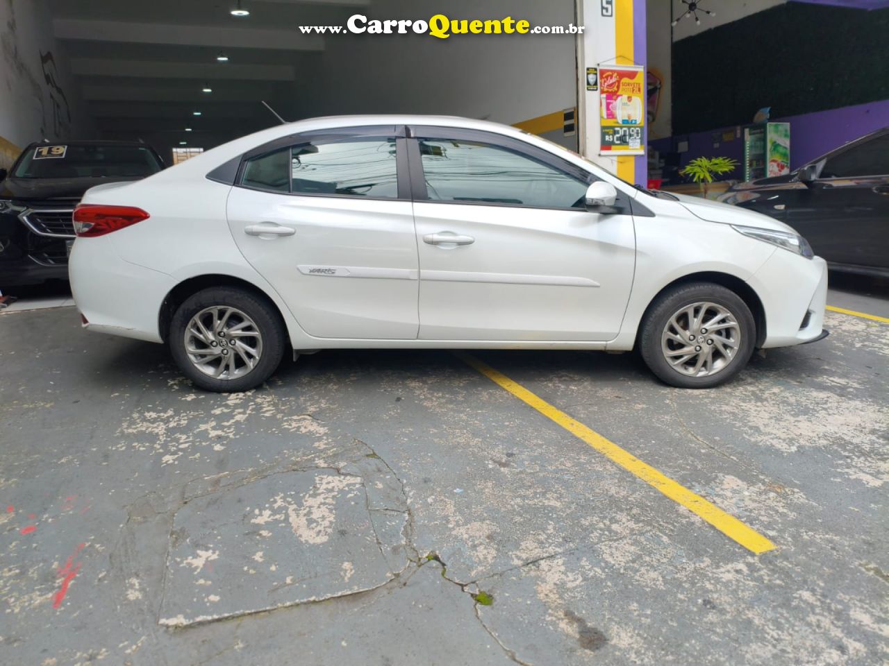 TOYOTA   YARIS XS SEDAN 1.5 FLEX 16V 4P AUT.   BRANCO 2024 1.5 FLEX - Loja
