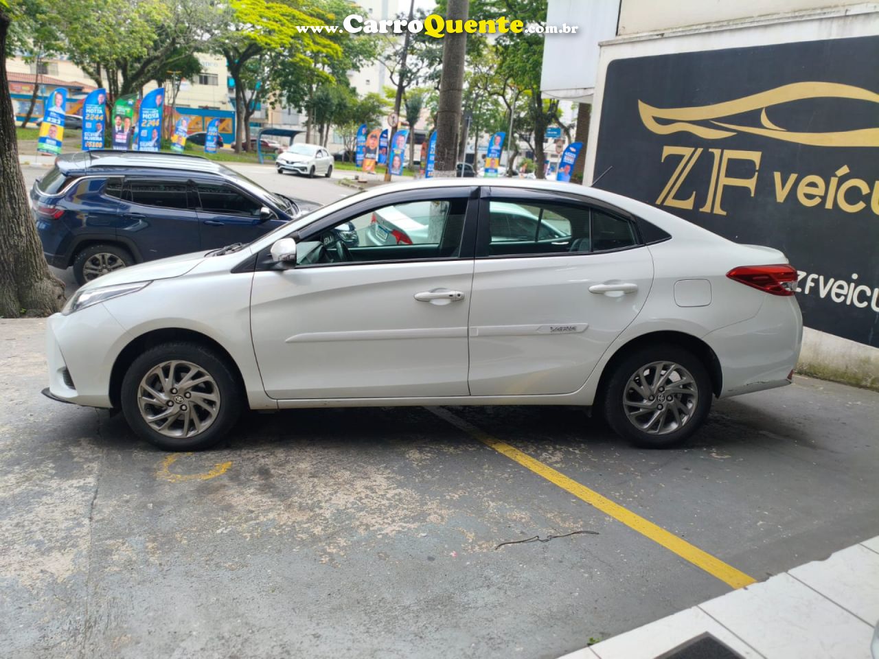 TOYOTA   YARIS XS SEDAN 1.5 FLEX 16V 4P AUT.   BRANCO 2024 1.5 FLEX - Loja