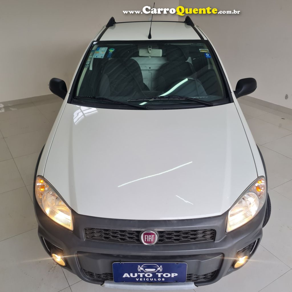 FIAT   STRADA WORKING HARD 1.4 FIRE FLEX 8V CE   BRANCO 2017 1.4 FLEX - Loja