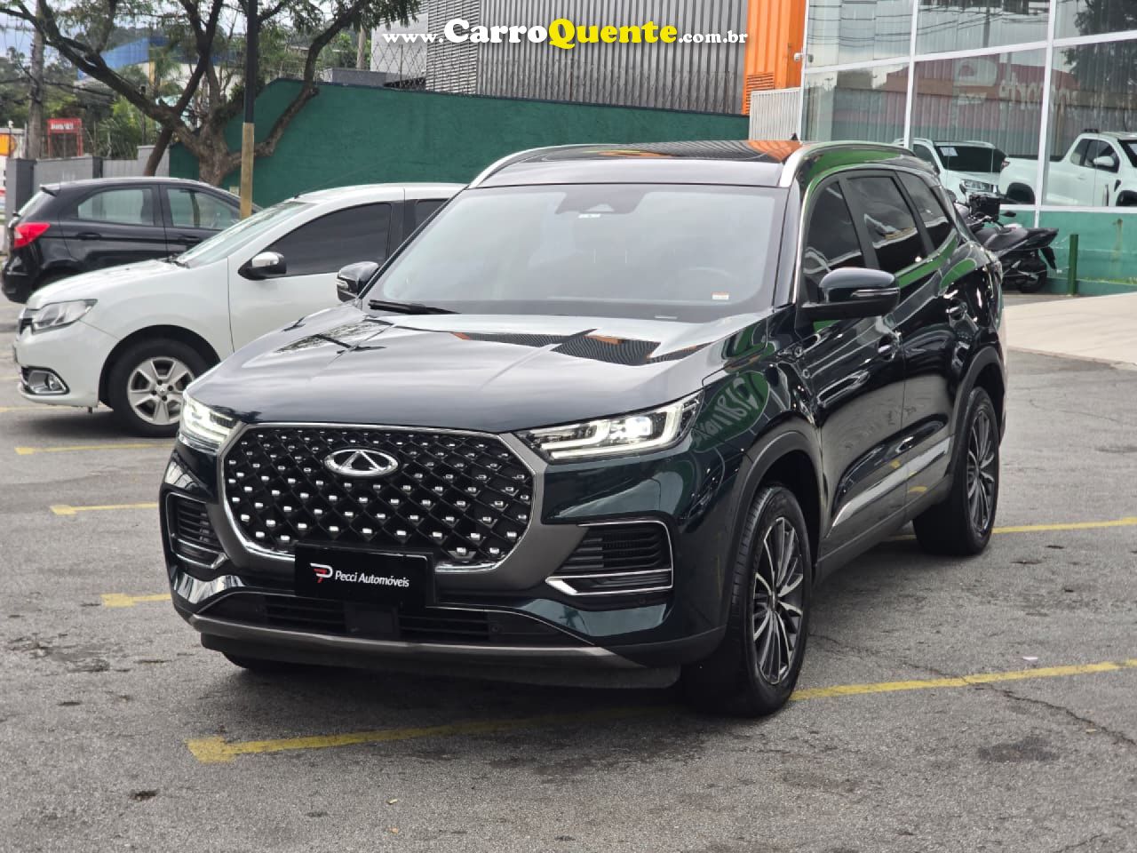 CHERY   TIGGO 8 PRO 1.5 TURBO (HÍBRIDO)    VERDE 2025 1.5 GASOLINA E ELÉTRICO - Loja